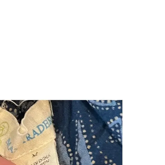 Mata Traders Blue Gray Midi Dress Woman Size 8 Med - Picture 3 of 3